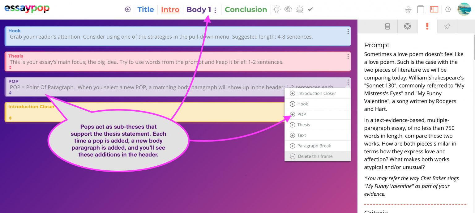 how to write a multiple page essay